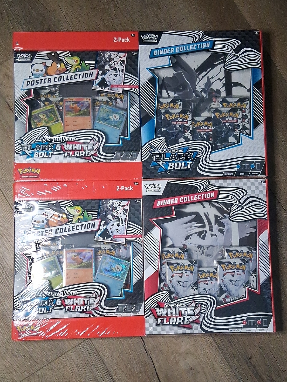 Pokemon Black Bolt & White Flare Poster & Binder Collections Sams Club Exclusive